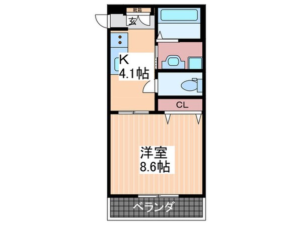 PLEINSOLEIL仁保A棟の物件間取画像